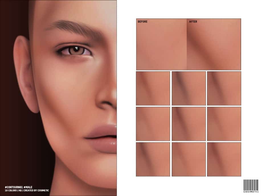 Male Masculine Contour