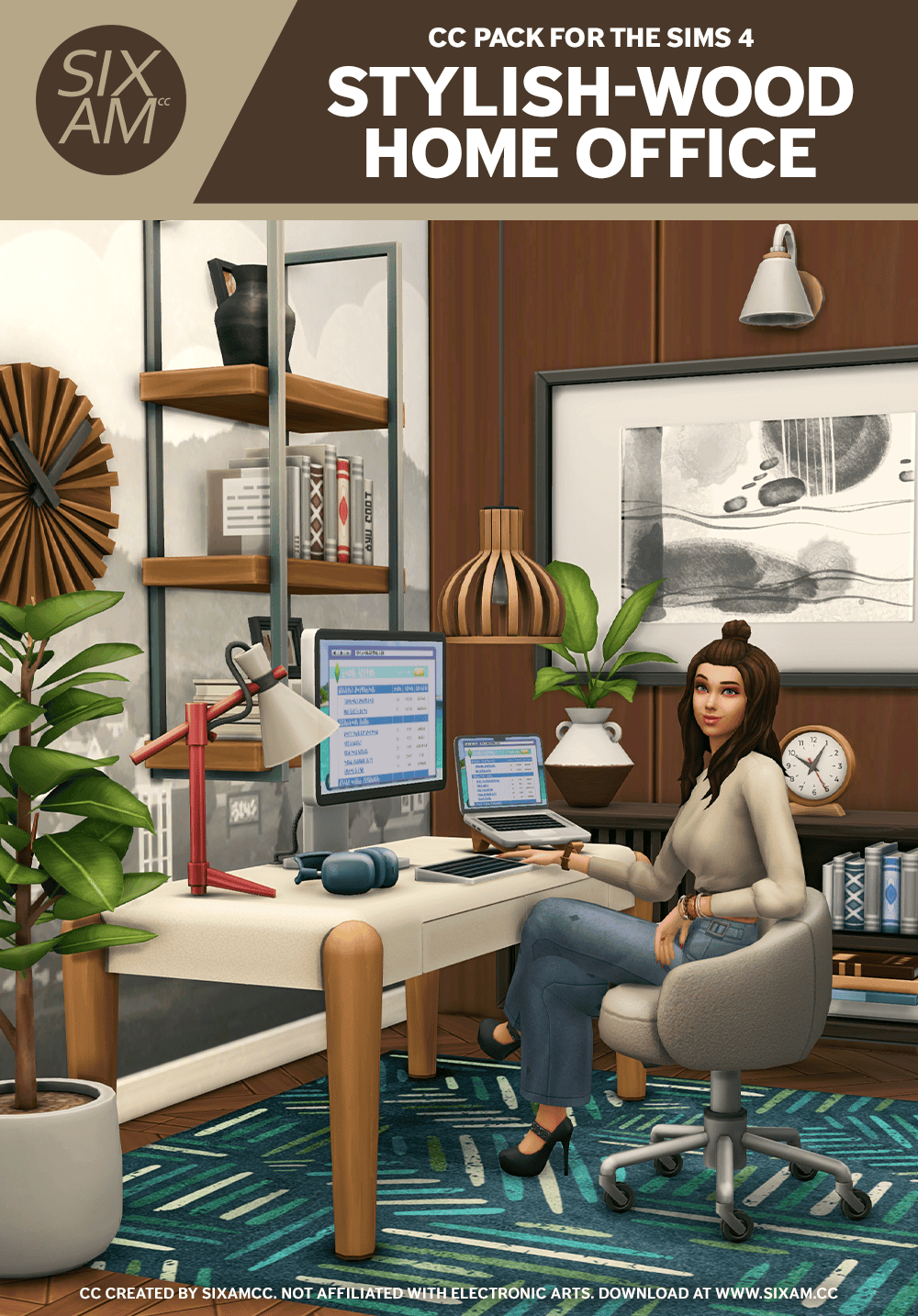 Stylish Wood Home Office
