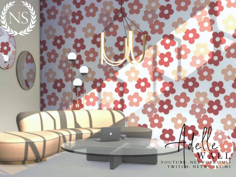 Adelle Flower Wallpaper