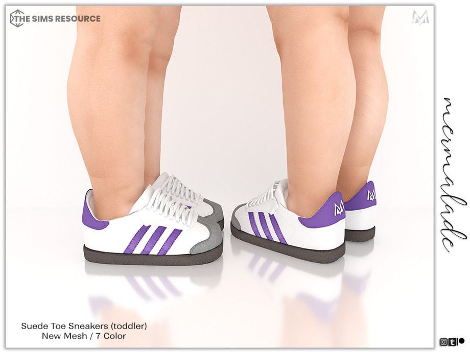 Suede Toe Sneakers S246