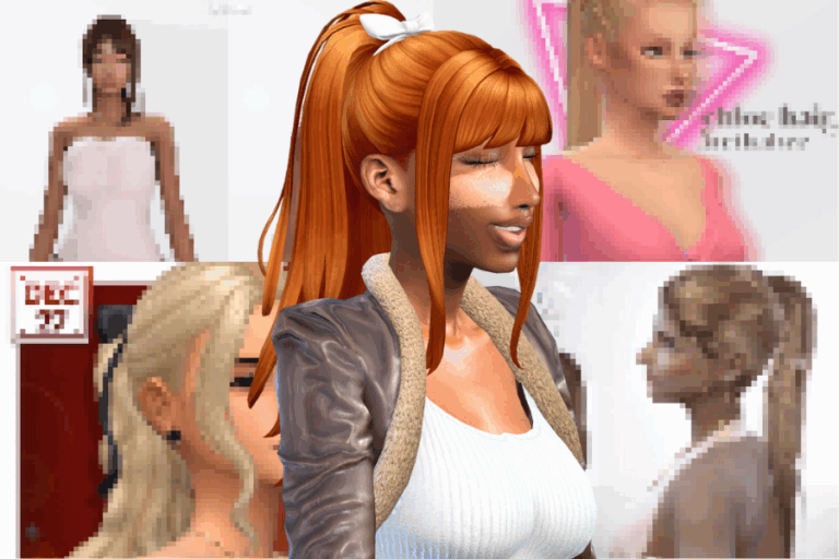 Alternative text: diverse digital avatars showcasing customizable features and mods for virtual characters in a gaming or virtual environment.