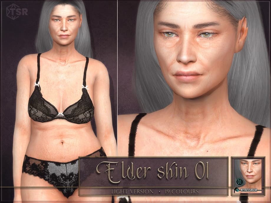 Female Elder Skin 01 Light Version