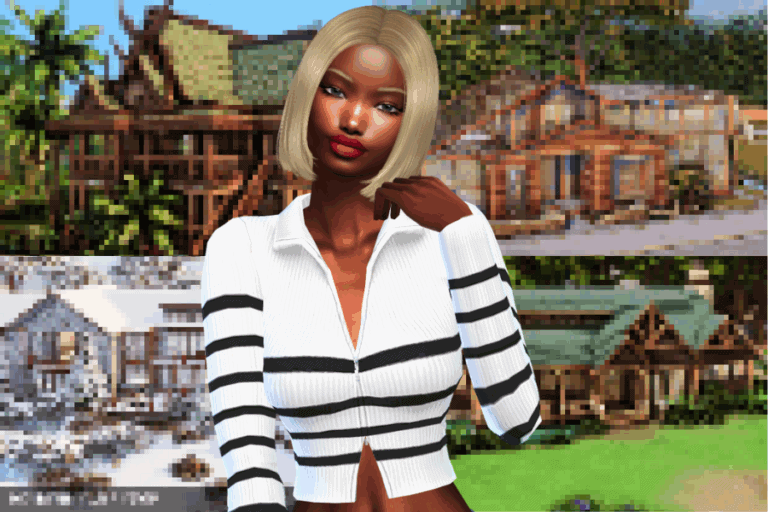 Luxury custom gaming house with modern architecture and lush surroundings, showcasing must-have mods for enhanced gameplay and aesthetic appeal in The Sims.