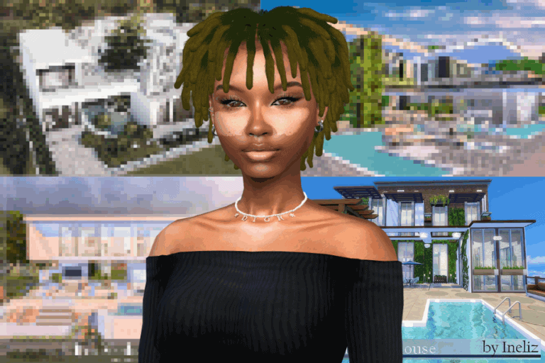 Modern luxury house with swimming pool and stylish architecture in a vibrant neighborhood, ideal for upscale living and smart home enthusiasts.