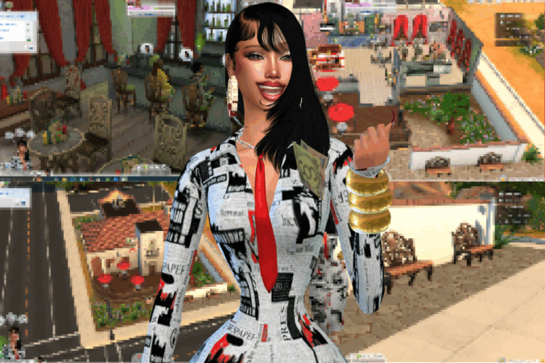 Must Have Mods avatar with an urban background, showcasing virtual customization and gaming enhancements for Sims 4, emphasizing popular mods and accessories for enhanced gameplay and visual appeal.