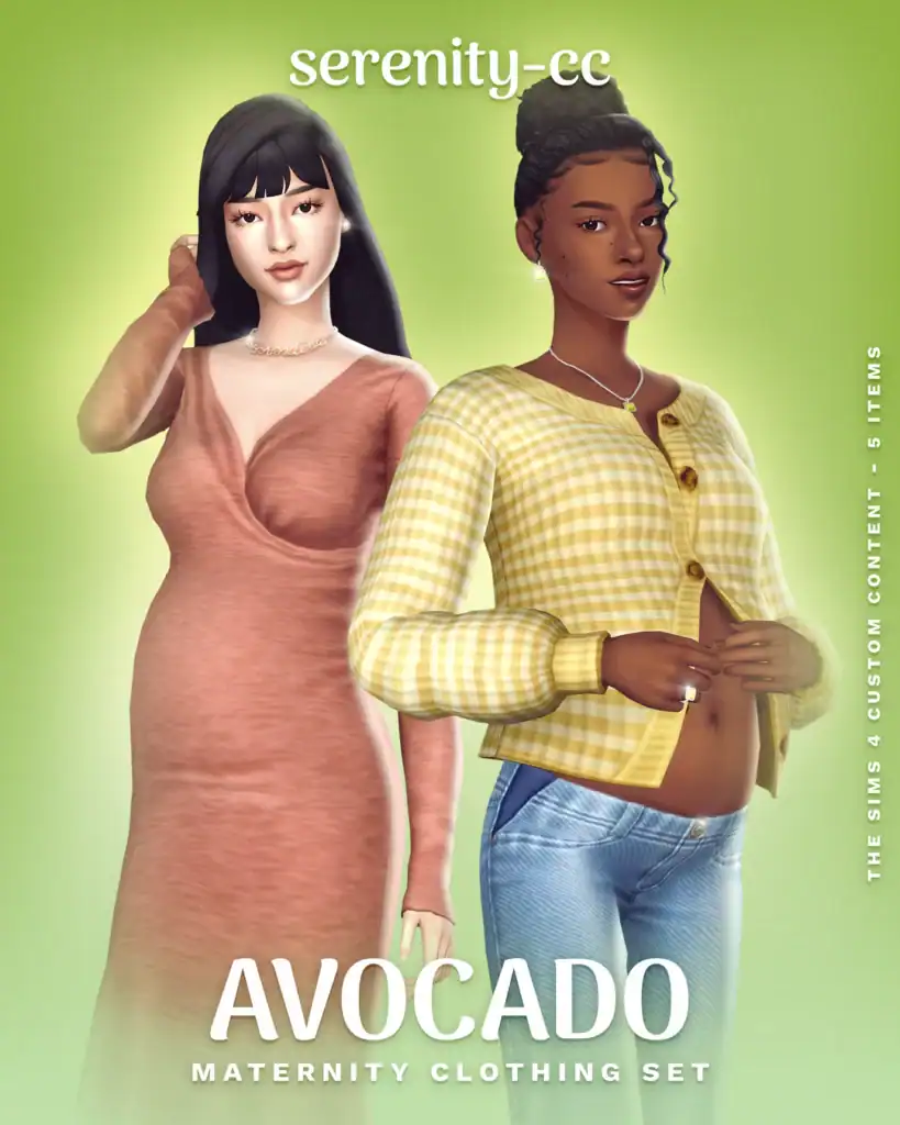 The Avocado Maternity Clothing Set