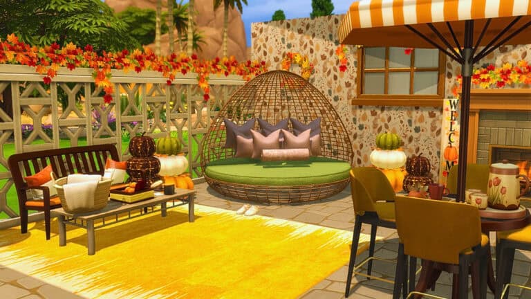 Sims 4 Fall Patio
