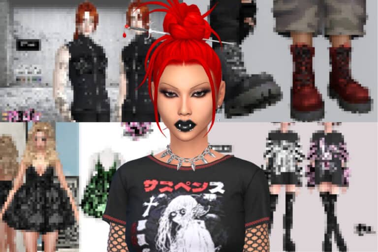 Raver girl fashion with bold makeup and red hair, cyberpunk outfit accessories, alternative style for creative fashion enthusiasts.