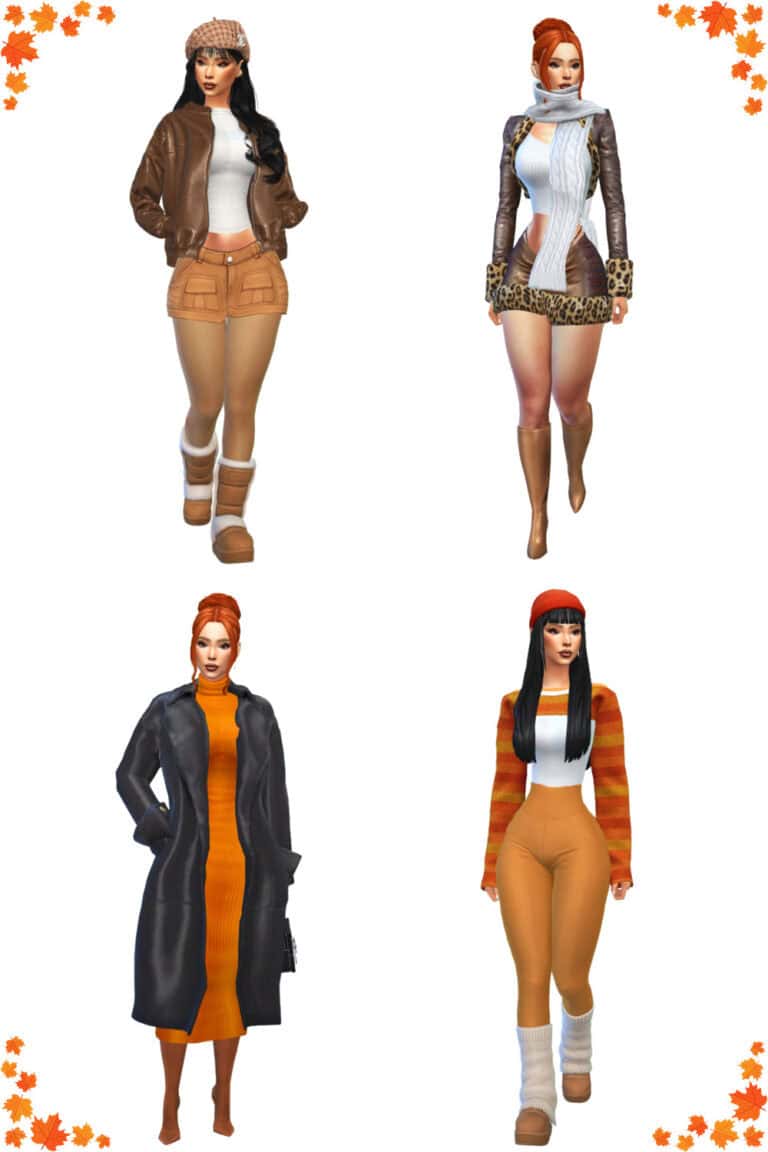 Sims 4 Fall Lookbook