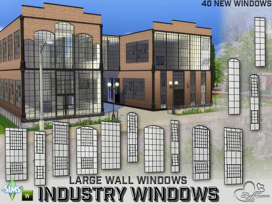 Industry Windows for Large Wall Size