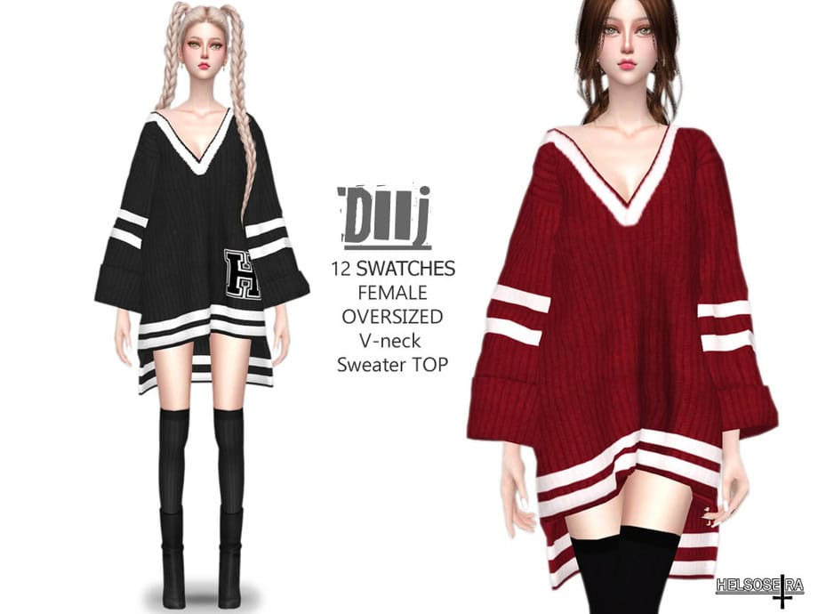 Oversized Sweater Top