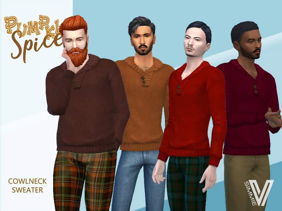Pumpkin Spice Cowlneck Sweater