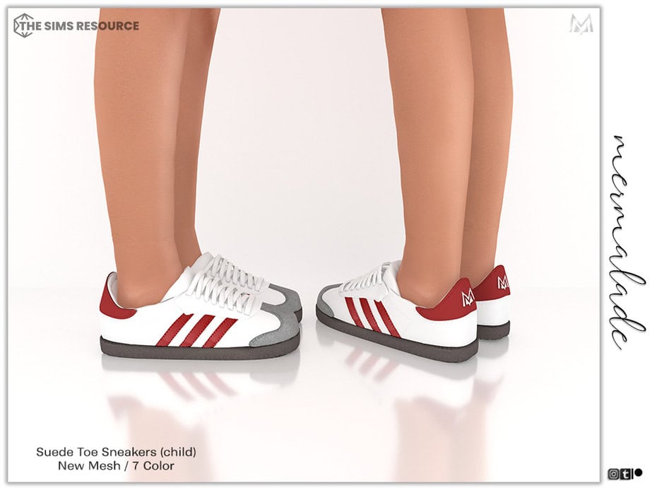 Suede Toe Sneakers