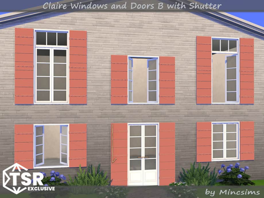 Claire Windows B with Shutter and Doors