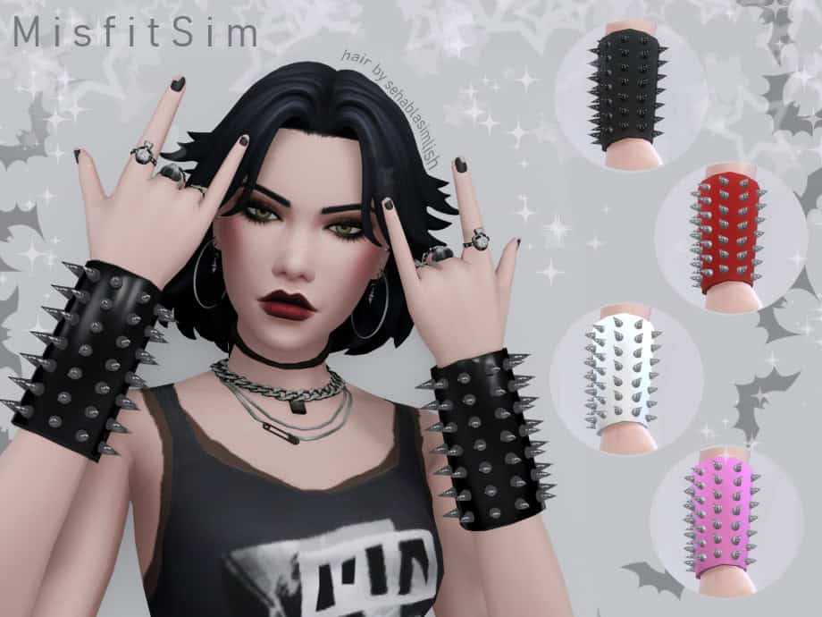 Punk Spiked Leather Cuff