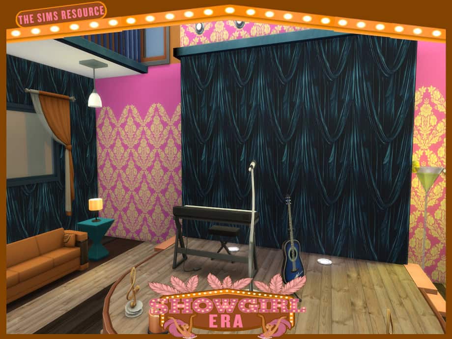 Showgirl Era Drapes Walls