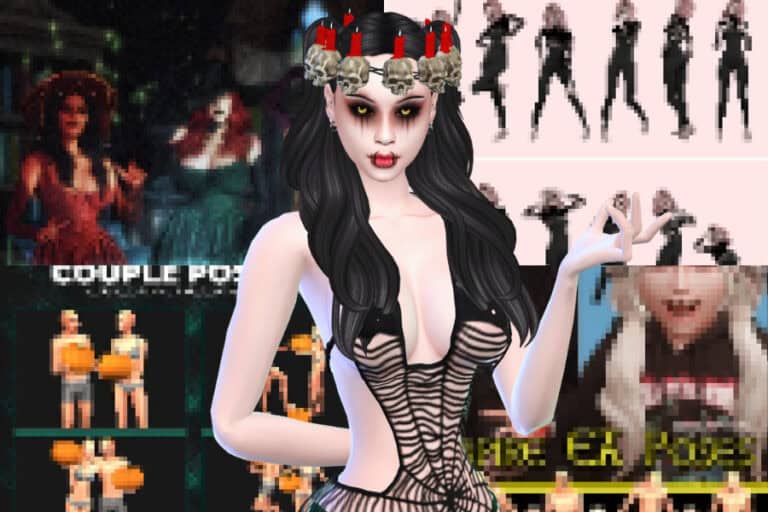 30+ Best Sims 4 Halloween Poses (CAS & In-Game): Solo, Couple, Group, Scary, Funny, and Cute
