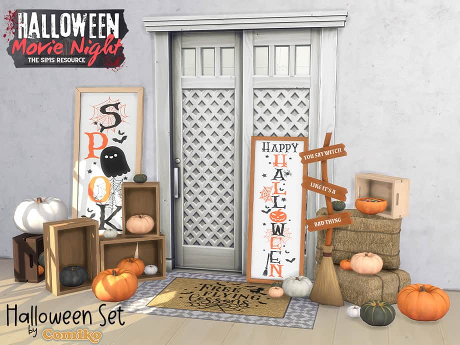 Halloween Porch Clutter Set