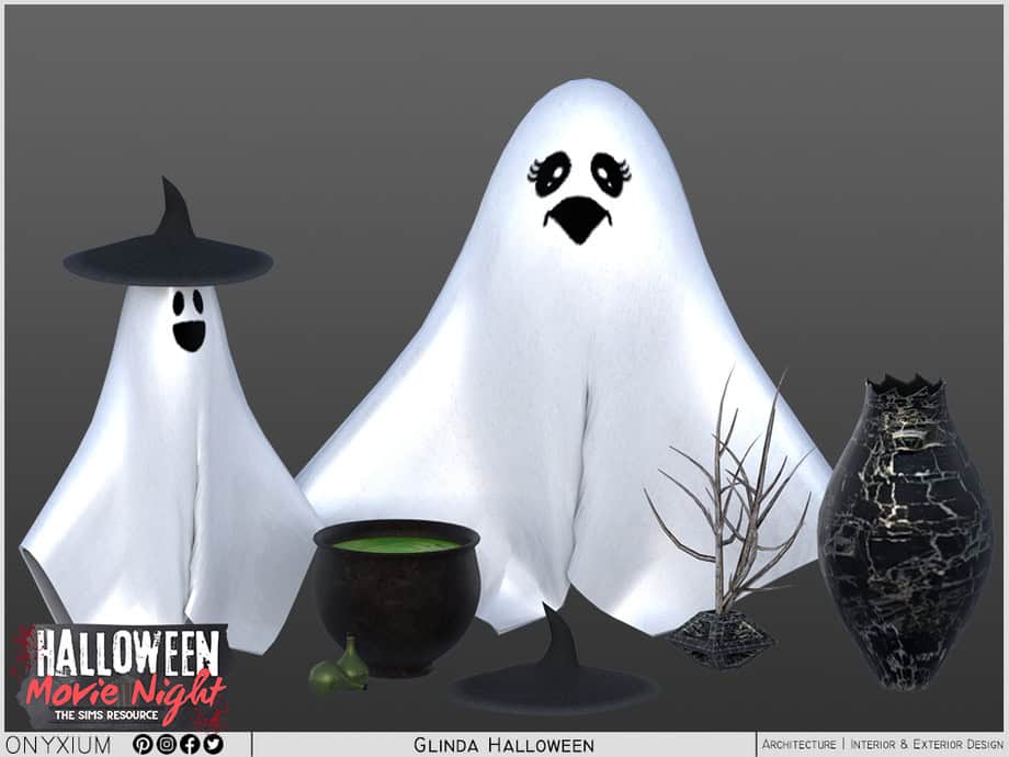 Glinda Halloween Medium Decor Objects