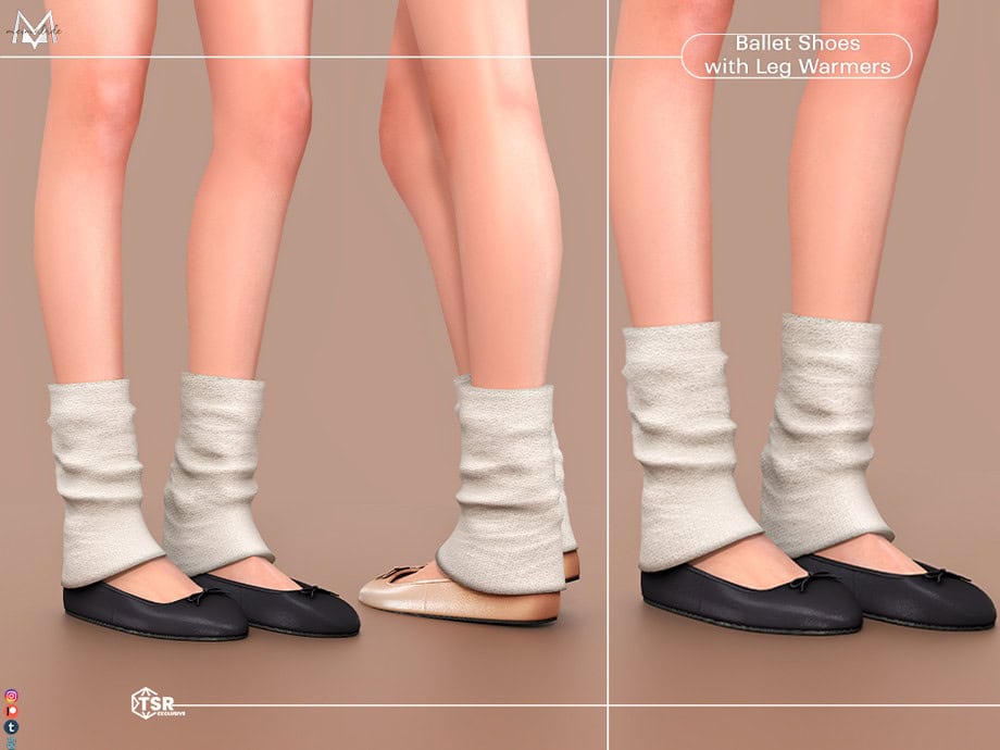 Ballet Shoes With Leg Warmers
