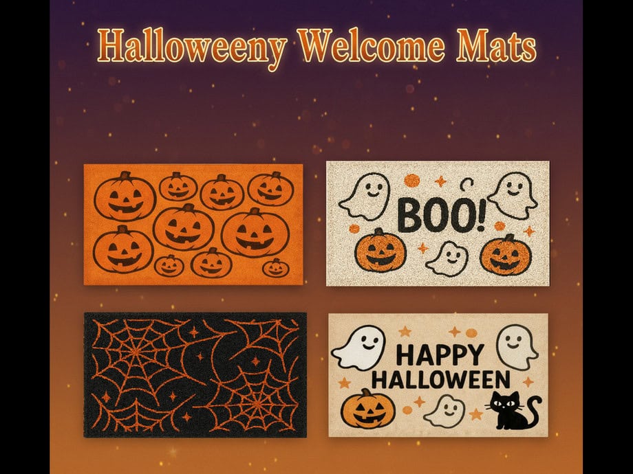 Halloweeny Welcome Mats