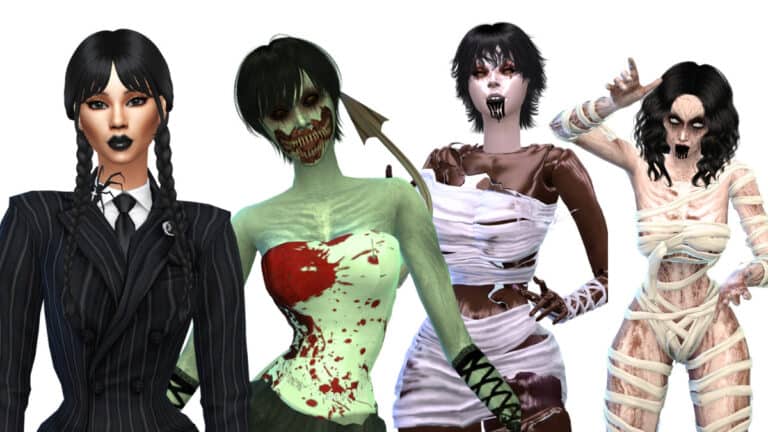 Sims 4 Halloween Lookbook: 13 Days of Classic Spooky Looks