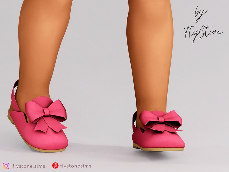 Toddler Glitter Slippers With Bow
