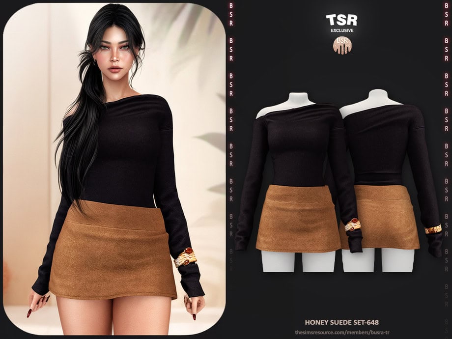 Honey Suede Set