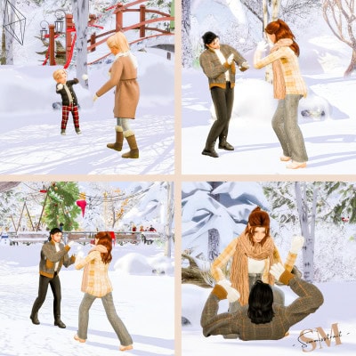 #145 Snowball Fight: Christmas Pose Pack Release