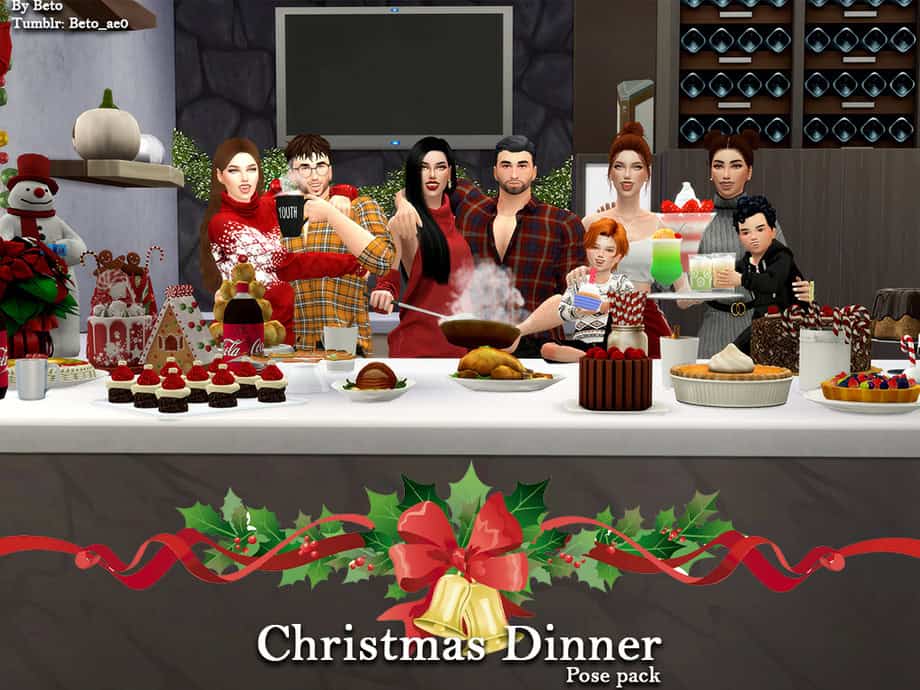 Christmas Dinner Pose Pack