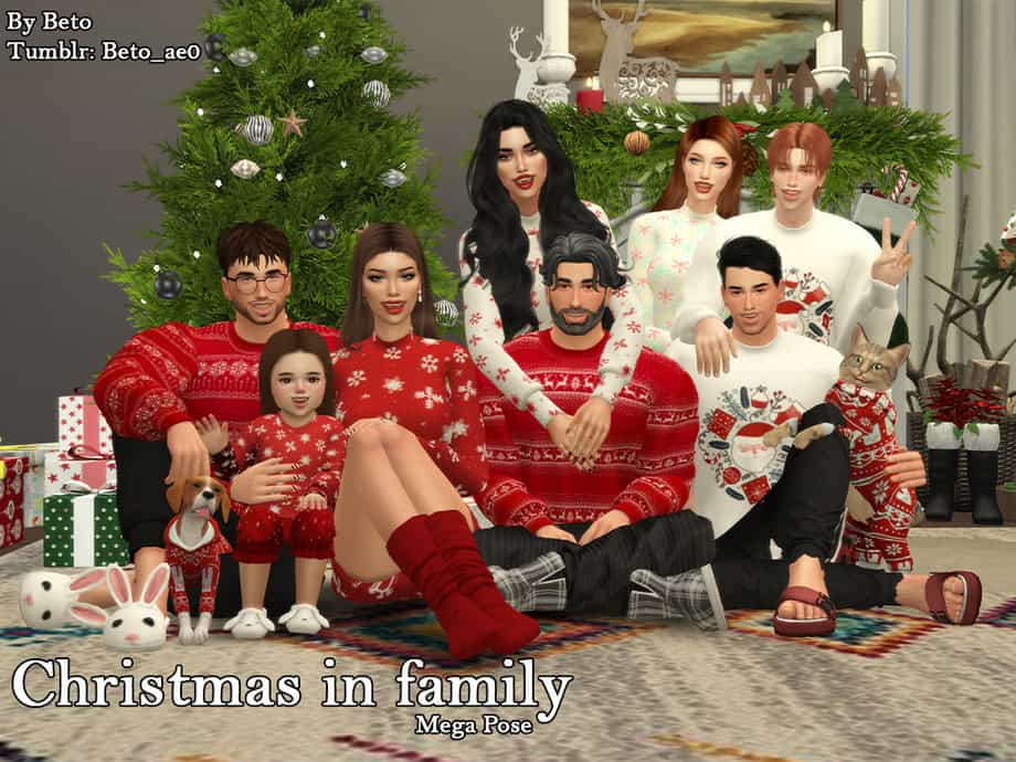 Christmas In Family: Mega Pose Pack