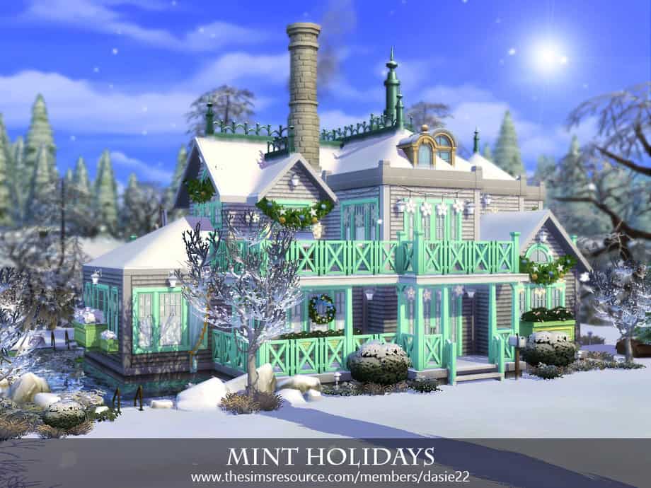 Mint Holidays Christmas House