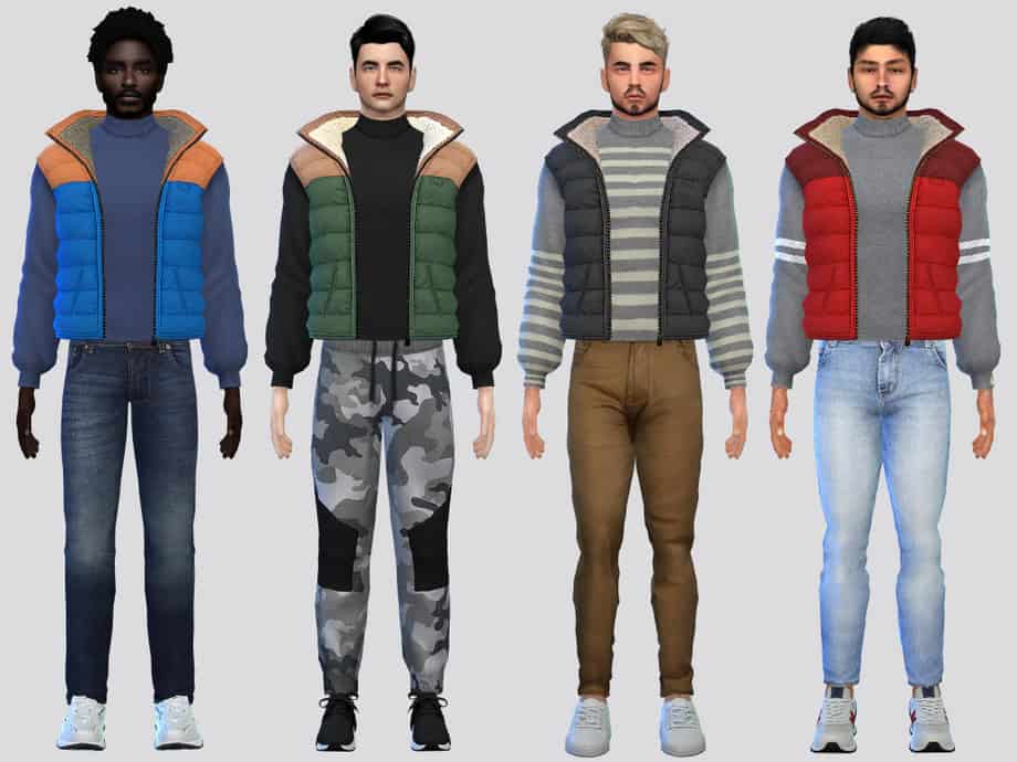 Mock Turtleneck Vest Sweater