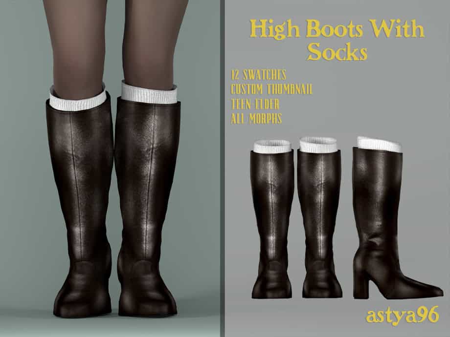 High Boots With Socks