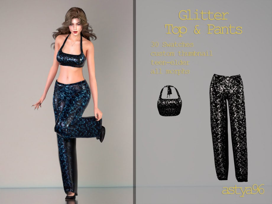 Glitter Top and Pants