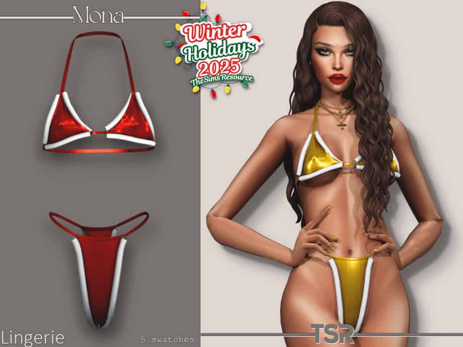Winter Holidays Silk Lingerie