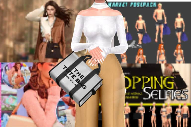 24+ Must-Have Sims 4 Handbag Poses (Purses, Shopping Spree, Grocery Bags, Travel, and More)