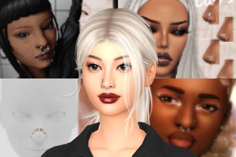 26+ Best Sims 4 Nose Piercings CC for Everyday Looks