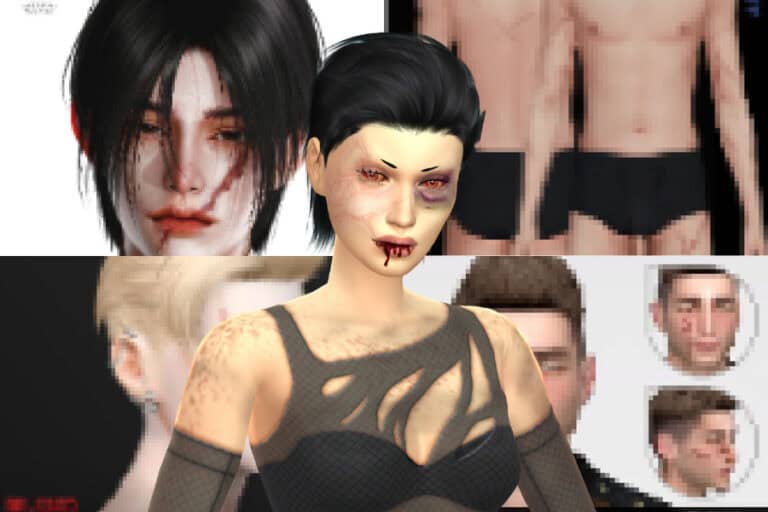 30+ Best Sims 4 Scars CC: Bruises, Face and Body Scars, Burn Marks and More