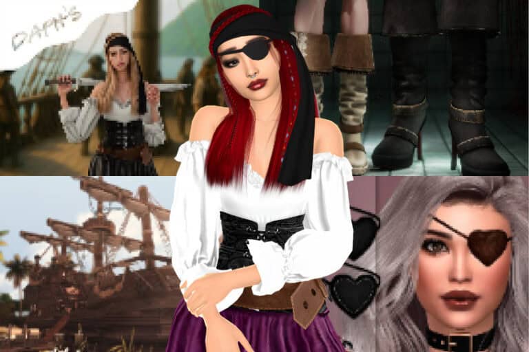 27+ Must-Have Sims 4 Pirate CC: Outfits, Hair, Hats, Eye patches, Shoes, and More