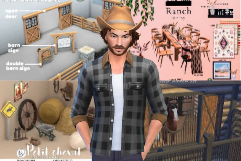 22+ Must-Have Sims 4 Ranch CC: Build and Buy Items