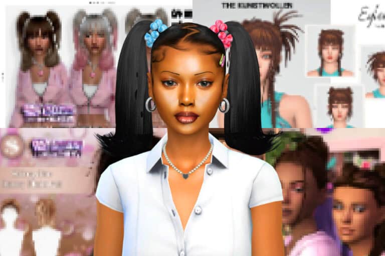 24+ Must-Have Sims 4 Y2K Hairstyles for Your Sim’s Y2K Era