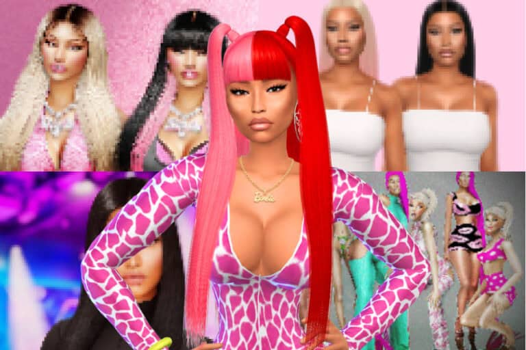 25+ Iconic Sims 4 Nicki Minaj CC: Hair, Skin Overlay, Sim Download, Shoes, Clothing and More