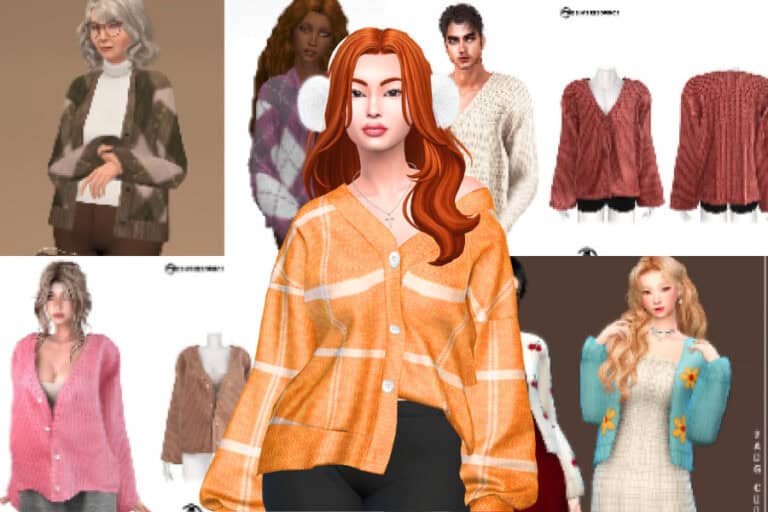 30+ Best Sims 4 Cardigan CC for Cozy Fall Outfits