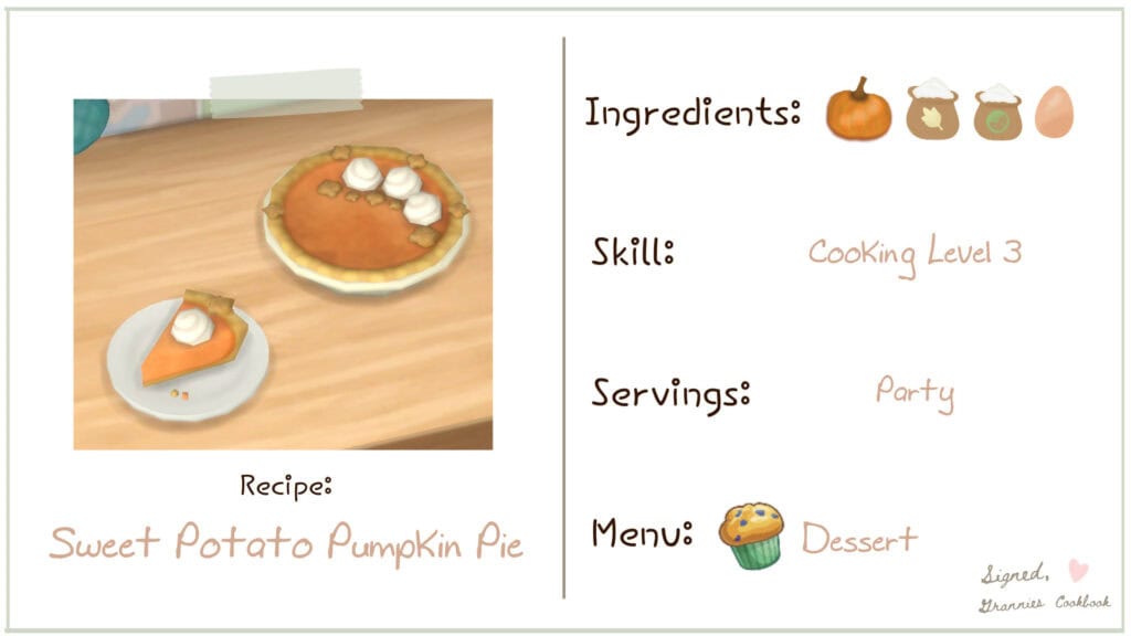 Sweet Potato Pumpkin Pie