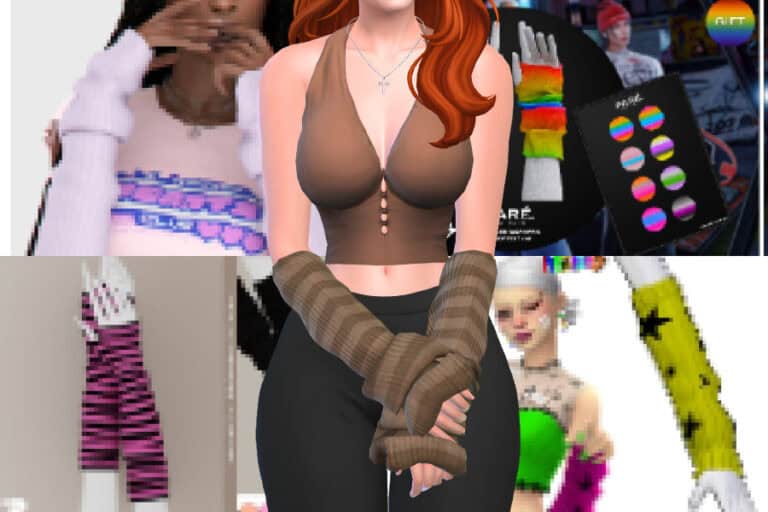 25+ Best Sims 4 Arm Warmers CC for Cute Fall & Winter Looks