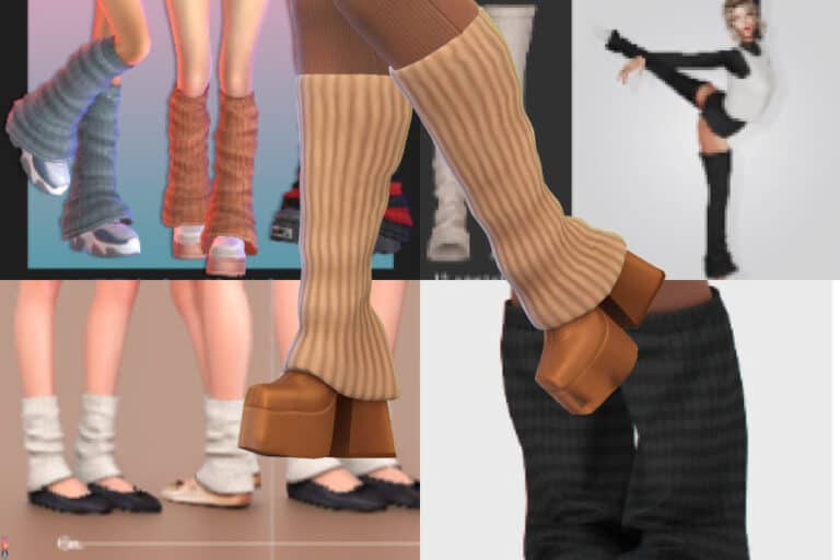 30+ Must-Have Sims 4 Leg Warmers CC for Every Style (Cozy, Y2K, Goth & Punk)