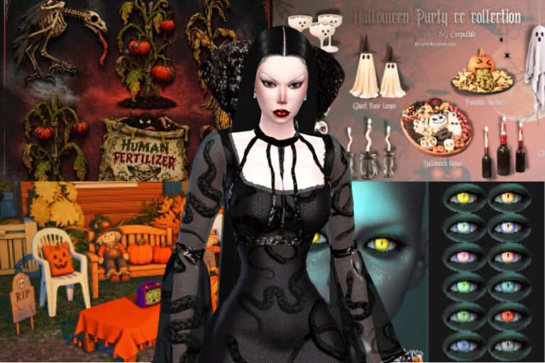 32+ Must-Have Sims 4 Halloween CC Finds for 2026: Furniture, Outdoor Decorations, Costumes, and Infant clothing