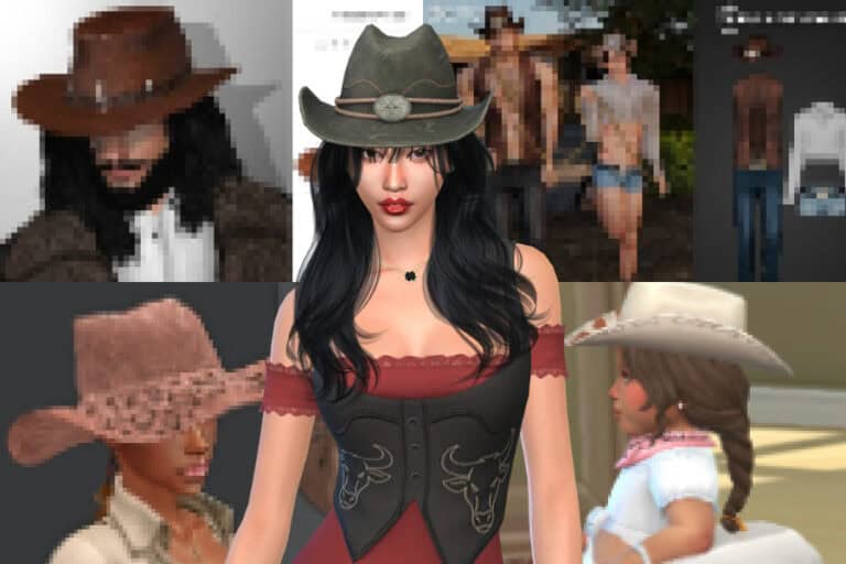 26+ Best Sims 4 Cowboy Hats CC for Western Looks